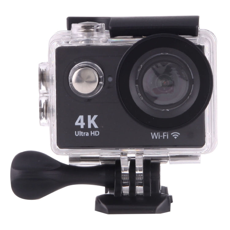 H9 กล้องกีฬา WiFi หน้าจอ LCD 2 นิ้ว 4K Ultra HD1080P 12MP, เลนส์มุมกว้าง 170 องศา, กันน้ำลึก 30 เมตร, H9 4K (สีดำ)