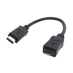 สาย CY-201 USB 3.1 Type-C ตัวผู้เป็น Micro USB 2.0 ตัวเมีย สำหรับ Nokia N1, ความยาวสาย: 20 ซม.