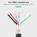 สาย CY-201 USB 3.1 Type-C ตัวผู้เป็น Micro USB 2.0 ตัวเมีย สำหรับ Nokia N1, ความยาวสาย: 20 ซม.
