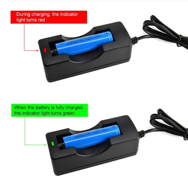 ที่ชาร์จแบตเตอรี่สำหรับ 18650, เอาต์พุต: 4.2V/650mA, ปลั๊ก US, 650mA พร้อมสาย