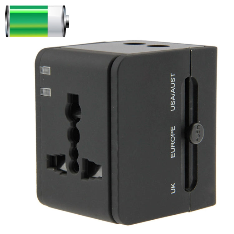 อะแดปเตอร์เดินทางอเนกประสงค์ปลั๊ก EU / AU / UK / US 2 USB 2.1A, 2.1A