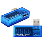 เครื่องวัดแรงดันไฟฟ้าและกระแสชาร์จ USB สำหรับโทรศัพท์มือถือ/แท็บเล็ต รุ่น USB Voltage-KW-201
