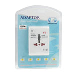 อะแดปเตอร์ปลั๊กไฟ AC สำหรับเดินทางแบบสากล US / EU / AU / UK พร้อมช่องชาร์จ USB
