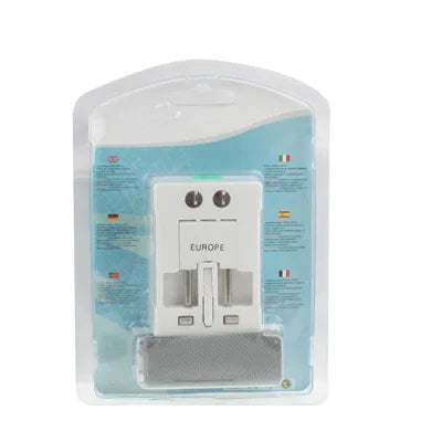 อะแดปเตอร์ปลั๊กไฟ AC สำหรับเดินทางแบบสากล US / EU / AU / UK พร้อมช่องชาร์จ USB