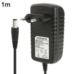 อะแดปเตอร์ไฟฟ้าคุณภาพสูง AC 100-240V เป็น DC 12V 2A ปลายสาย 5.5 x 2.1 มม. สายยาว 1 เมตร ปลั๊ก EU และ US