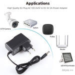 อะแดปเตอร์ปลั๊ก EU AC 100-240V เป็น DC 6V 2A ปลายสาย 5.5 x 2.1 มม. สายยาว 1.1 เมตร