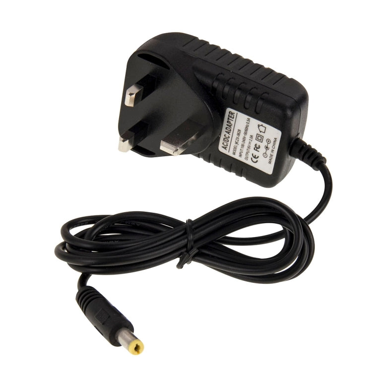 อะแดปเตอร์ไฟฟ้า UK Plug AC 100-240V เป็น DC 6V 2A, หัวเสียบ: 5.5 x 2.1 มม., ความยาวสาย: ประมาณ 1.2 ม., UK Plug DC 6V 2A