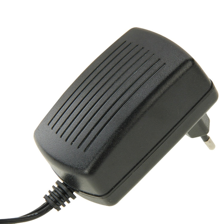 อะแดปเตอร์ไฟฟ้าคุณภาพสูง EU Plug AC 100-240V เป็น DC 9V 2A, หัวเสียบ: 5.5 x 2.1 มม., ความยาวสาย: 1 ม., EU Plug DC 9V 2A