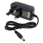 อะแดปเตอร์ไฟฟ้า UK Plug AC 100-240V เป็น DC 12V 1A, หัวเสียบ: 5.5 x 2.1 มม., ความยาวสาย: ประมาณ 90 ซม., DC 12V 1A, UK Plug