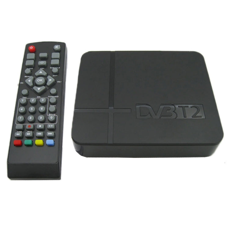 กล่องรับสัญญาณดิจิตอลภาคพื้นดิน HD DVB-T2 ขนาดเล็ก รองรับ USB / HDMI / MPEG4 / H.264