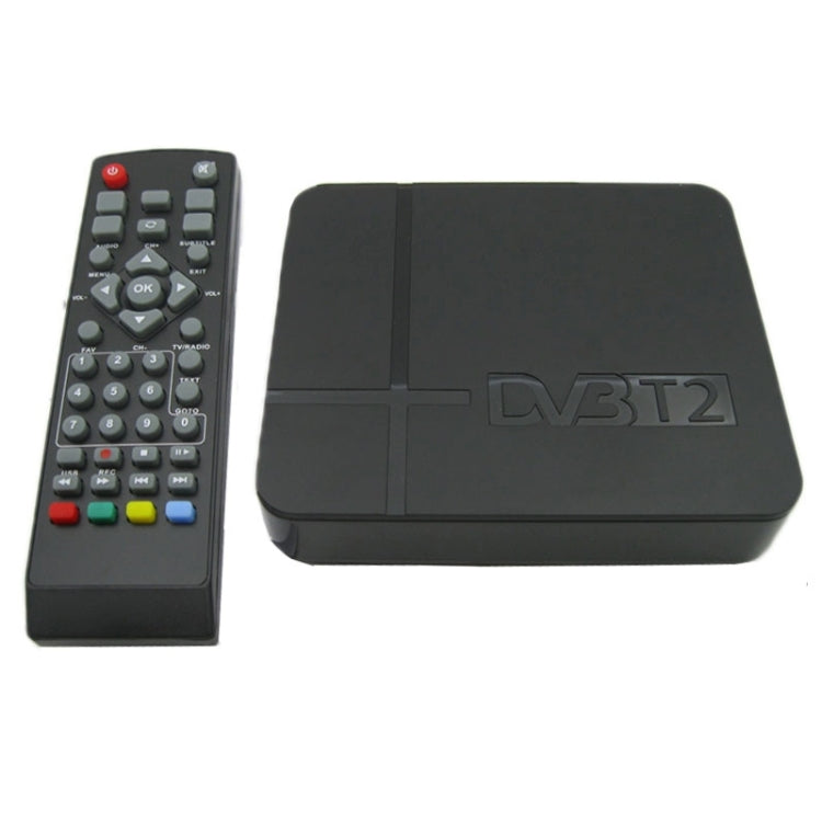 กล่องรับสัญญาณดิจิตอลภาคพื้นดิน HD DVB-T2 ขนาดเล็ก รองรับ USB / HDMI / MPEG4 / H.264