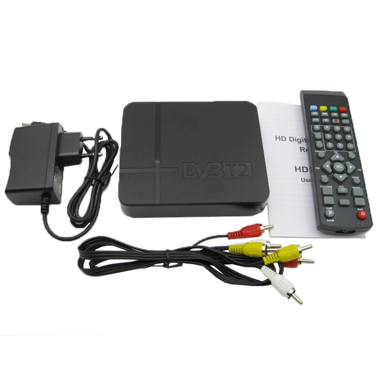 กล่องรับสัญญาณดิจิตอลภาคพื้นดิน HD DVB-T2 ขนาดเล็ก รองรับ USB / HDMI / MPEG4 / H.264