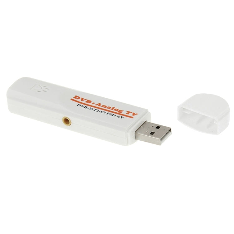 แท่งทีวีดิจิทัล USB 2.0 โมดูลคู่ขนาดเล็ก, รองรับ FM + AV + DVB-T / T2 / C, DVB-T/T2/C