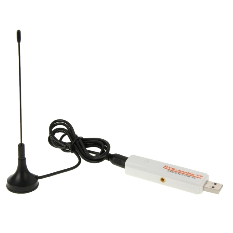แท่งทีวีดิจิทัล USB 2.0 โมดูลคู่ขนาดเล็ก, รองรับ FM + AV + DVB-T / T2 / C, DVB-T/T2/C
