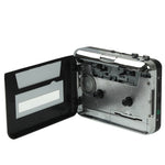 เครื่องแปลงเทปคาสเซ็ตเป็น MP3 USB สำหรับบันทึกเสียงเพลงจากเทป, สีดำ