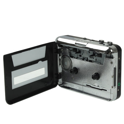 เครื่องแปลงเทปคาสเซ็ตเป็น MP3 USB สำหรับบันทึกเสียงเพลงจากเทป, สีดำ