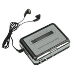เครื่องแปลงเทปคาสเซ็ตเป็น MP3 USB สำหรับบันทึกเสียงเพลงจากเทป, สีดำ