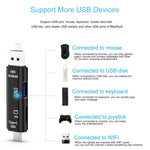 D-188 3 in 1 TF & USB เป็น Micro USB & Type-C Card Reader OTG Adapter Connector