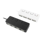 ฮับ USB 2.0 4 พอร์ต พร้อมสวิตช์ 4 ตัว, 4 พอร์ตพร้อมสวิตช์ 4 ตัว (สีดำ), 4 พอร์ตพร้อมสวิตช์ 4 ตัว (สีขาว)
