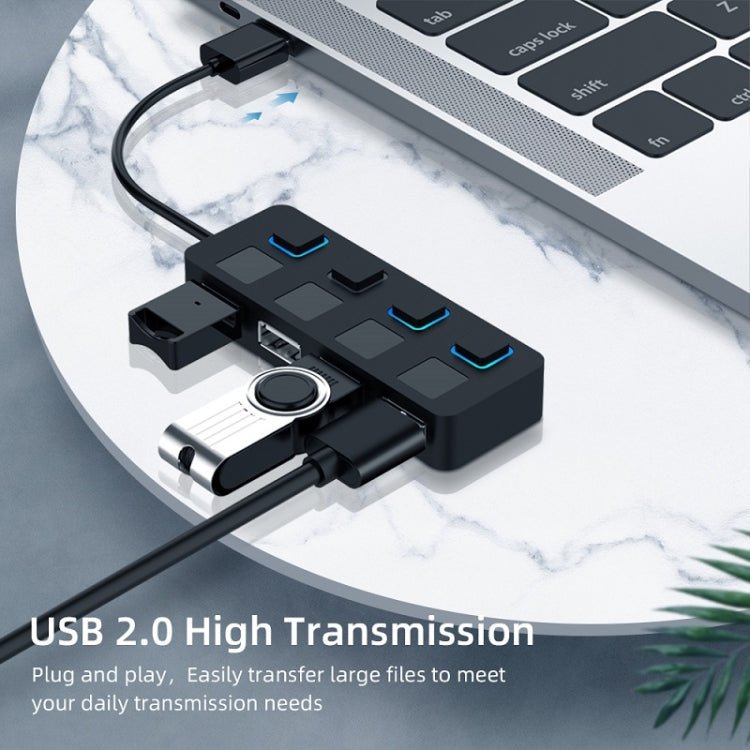 ฮับ USB 2.0 4 พอร์ต พร้อมสวิตช์ 4 ตัว, 4 พอร์ตพร้อมสวิตช์ 4 ตัว (สีดำ), 4 พอร์ตพร้อมสวิตช์ 4 ตัว (สีขาว)