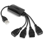 ฮับสาย USB 2.0 4 พอร์ต 480Mbps ความเร็วสูงสำหรับพีซี