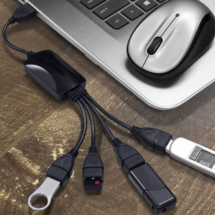 ฮับสาย USB 2.0 4 พอร์ต 480Mbps ความเร็วสูงสำหรับพีซี