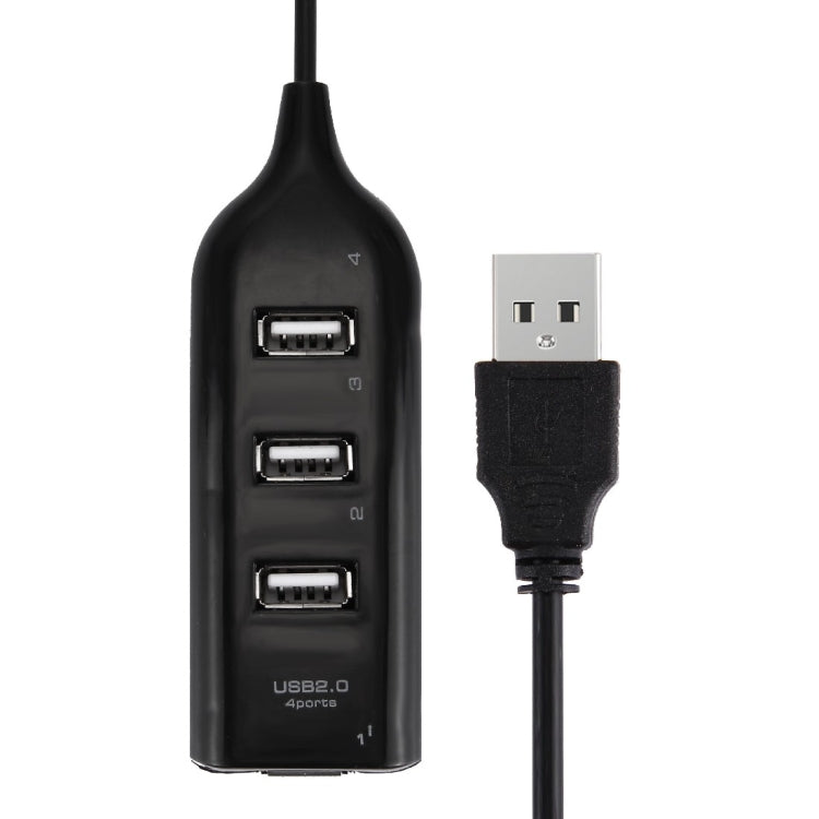 ฮับ USB 2.0 4 พอร์ต ความยาวสาย: 30 ซม., 4 พอร์ต (สีดำ), 4 พอร์ต (สีขาว)