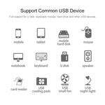 ฮับ USB 2.0 4 พอร์ต ความยาวสาย: 30 ซม., 4 พอร์ต (สีดำ), 4 พอร์ต (สีขาว)