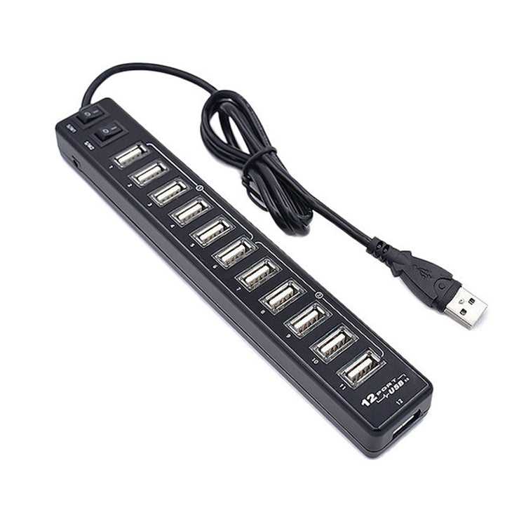 ฮับ USB 2.0 12 พอร์ต เหมาะสำหรับโน้ตบุ๊ก / เน็ตบุ๊ก