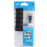 ฮับ USB 3.0 4 พอร์ต ความเร็วสูง 5Gbps เสียบใช้งานได้ทันที รองรับ 1TB, 4 พอร์ต (สีดำ), 4 พอร์ต (สีขาว)