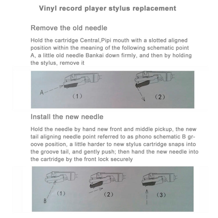 เข็มสเตอริโอสำหรับแผ่นเสียงไวนิล LP USB Turntable