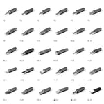 ชุดไขควงความแม่นยำขนาดเล็กพกพา 31 in 1 สำหรับซ่อมนาฬิกา ส่งสีสุ่ม, 31 in 1