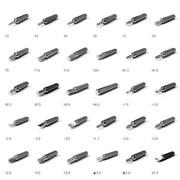 ชุดไขควงความแม่นยำขนาดเล็กพกพา 31 in 1 สำหรับซ่อมนาฬิกา ส่งสีสุ่ม, 31 in 1