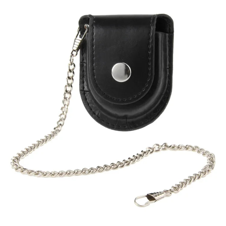 Retro Pocket Watch Holster / Leather Pouch / Belt Bag with Chain, Retro Pocket