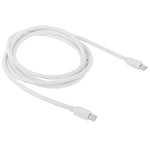 สาย Mini DP DisplayPort สำหรับ Apple iMac MacBook Pro ความยาว 2 ม., Mini DP เป็น Mini DP ตัวผู้