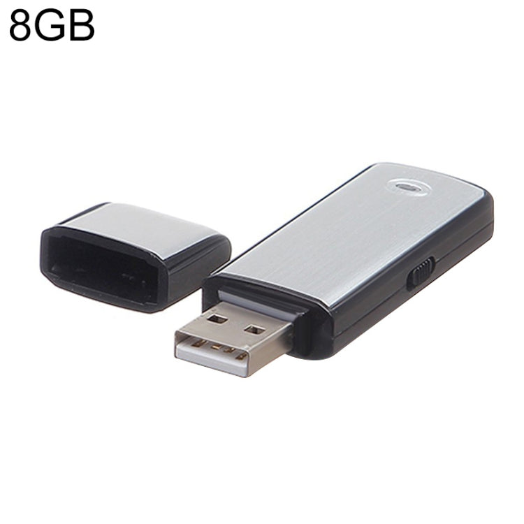 เครื่องบันทึกเสียง USB + แฟลชไดรฟ์ USB 8GB, 8GB