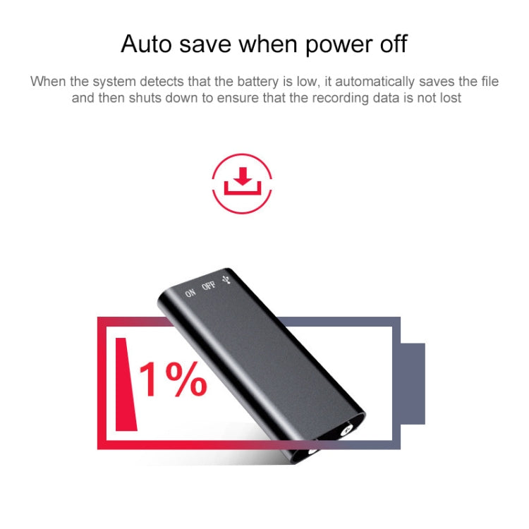 เครื่องบันทึกเสียงมินิ 3 in 1 + แฟลชไดรฟ์ 8GB + เครื่องเล่น MP3
