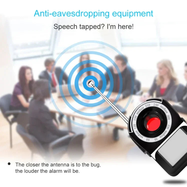 CC-309 เครื่องตรวจจับคลื่นเต็มแบนด์ พร้อมหน้าจอ LED, ช่วงความถี่ตรวจจับ: 1MHz-6500MHz, CC-309