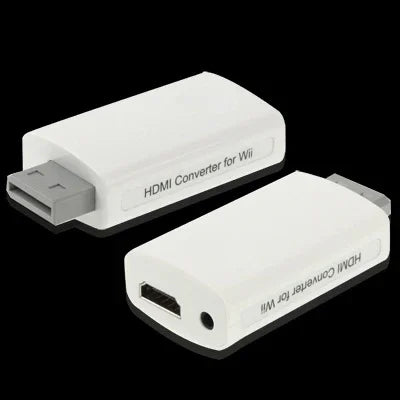 ตัวแปลง HDMI ความละเอียด 1080P Full HD สำหรับ Wii, ขนาด: 73 x 37 x 20 มม.