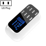 แท่นชาร์จ USB หลายฟังก์ชัน YC-CDA19A 8 พอร์ต 40W แสดงผลดิจิทัลอัจฉริยะ ชาร์จเร็ว ปลั๊ก UK, SAS1049A, SAS1049B, SAS1049C