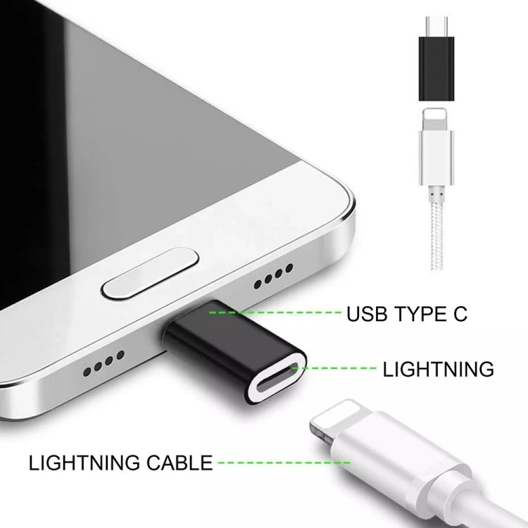 อะแดปเตอร์เปลี่ยนจาก 8 Pin หญิงเป็น USB-C / Type-C ชาย ตัวเรือนโลหะ
