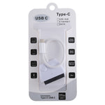 สายแปลงอะแดปเตอร์ USB-C / Type-C เป็น SATA ฮาร์ดไดรฟ์ 22 พิน ความยาวรวมประมาณ 23 ซม.