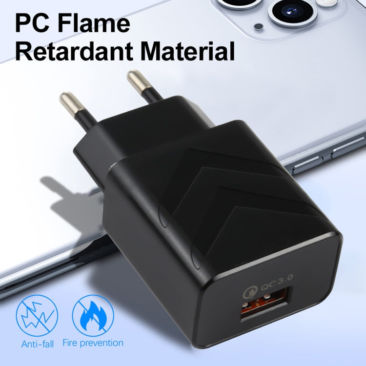 ที่ชาร์จเดินทางเร็ว LZ-715 18W QC3.0 USB ช่องเดียว ปลั๊ก EU