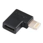 อะแดปเตอร์ชาร์จข้อศอก 8 Pin ชายเป็น USB-C / Type-C หญิง
