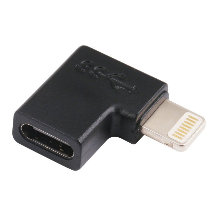 อะแดปเตอร์ชาร์จข้อศอก 8 Pin ชายเป็น USB-C / Type-C หญิง