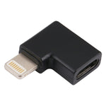 อะแดปเตอร์ชาร์จข้อศอก 8 Pin ชายเป็น USB-C / Type-C หญิง