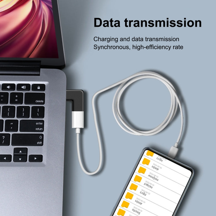 อะแดปเตอร์ชาร์จข้อศอก 8 Pin ชายเป็น USB-C / Type-C หญิง