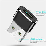 อะแดปเตอร์ USB-C / Type-C ตัวเมียเป็น USB 2.0 ตัวผู้ 2 ชิ้น รองรับการชาร์จและถ่ายโอนข้อมูล