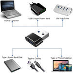 อะแดปเตอร์ USB-C / Type-C ตัวเมียเป็น USB 2.0 ตัวผู้ 2 ชิ้น รองรับการชาร์จและถ่ายโอนข้อมูล