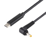สายชาร์จพาวเวอร์ USB-C / Type-C เป็น 4.0 x 1.7 มม. สำหรับแล็ปท็อป ความยาวสายประมาณ 1.5 เมตร Type-C เป็น 4.0 x 1.7 มม.